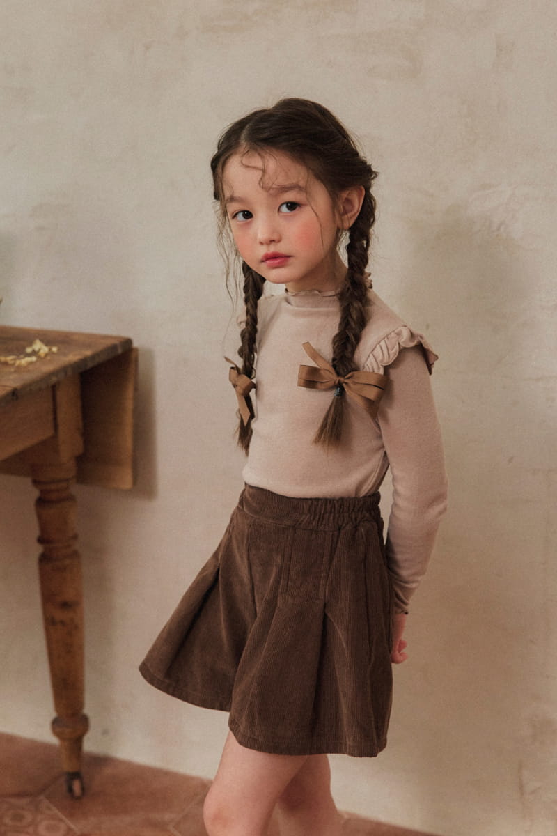 A-Market - Korean Children Fashion - #todddlerfashion - Fleece Corduroy Skirt Pants - 11