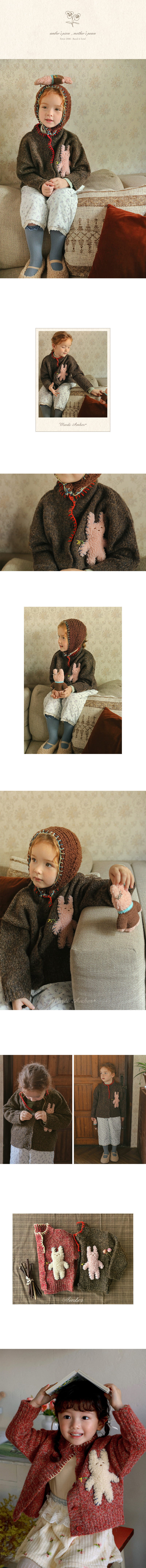 Amber - Korean Children Fashion - #designkidswear - Mumu Knit Cardigan