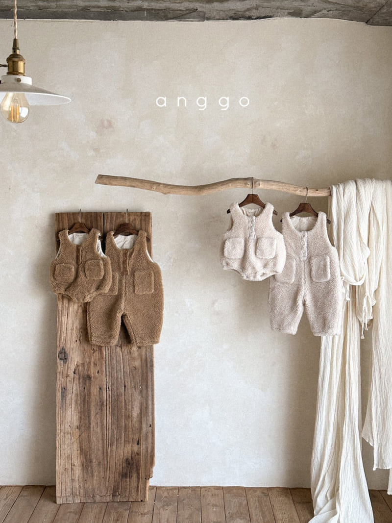 Anggo - Korean Baby Fashion - #babyfever - Creamy Overalls - 6