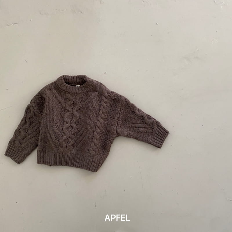 Apfel - Korean Children Fashion - #discoveringself - Cozy Knit Tee - 11