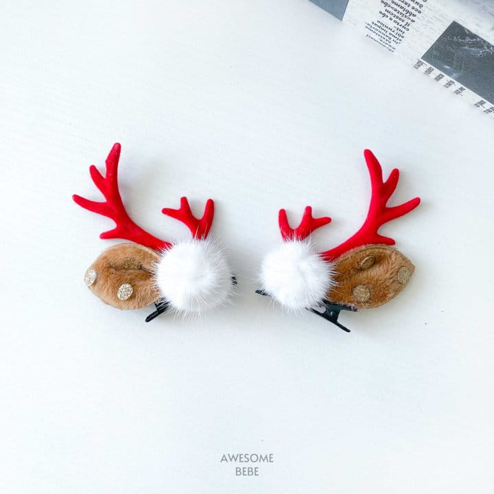Awesome Bebe - Korean Children Fashion - #Kfashion4kids - Christmas Deer Bbul Hair Pin - 9