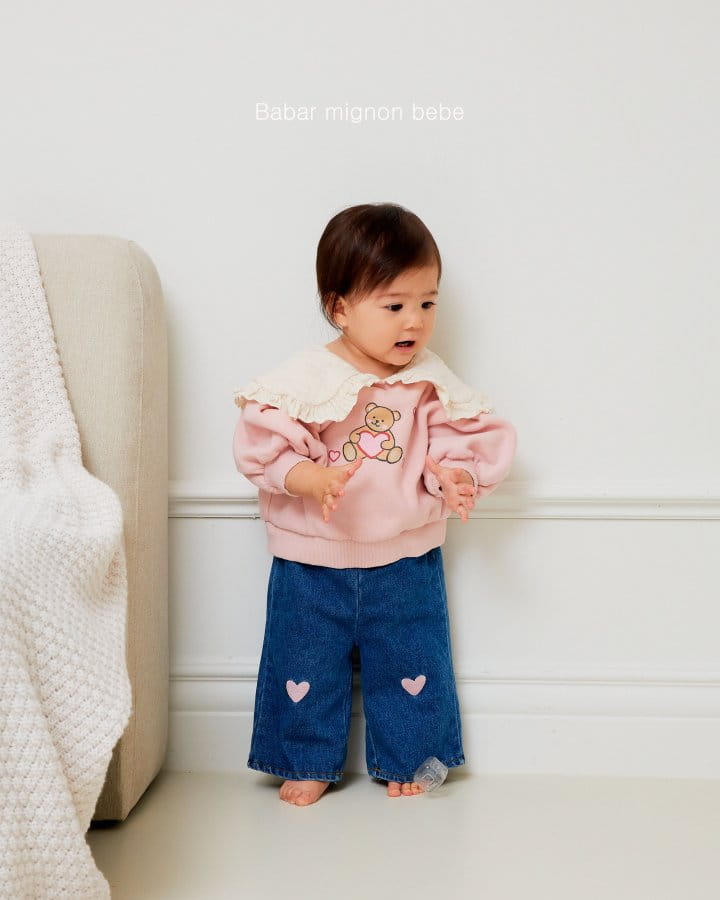 Babar Mignon - Korean Baby Fashion - #babyboutique - Bebe Bear Sweatshirt - 4