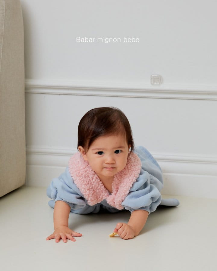 Babar Mignon - Korean Baby Fashion - #babyboutiqueclothing - Bebe Buddle Collar Bodysuit