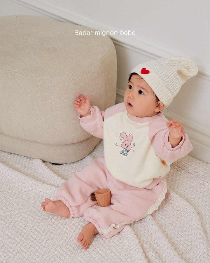 Babar Mignon - Korean Baby Fashion - #babyfashion - Bebe Rabbit Top Bottom Set - 5