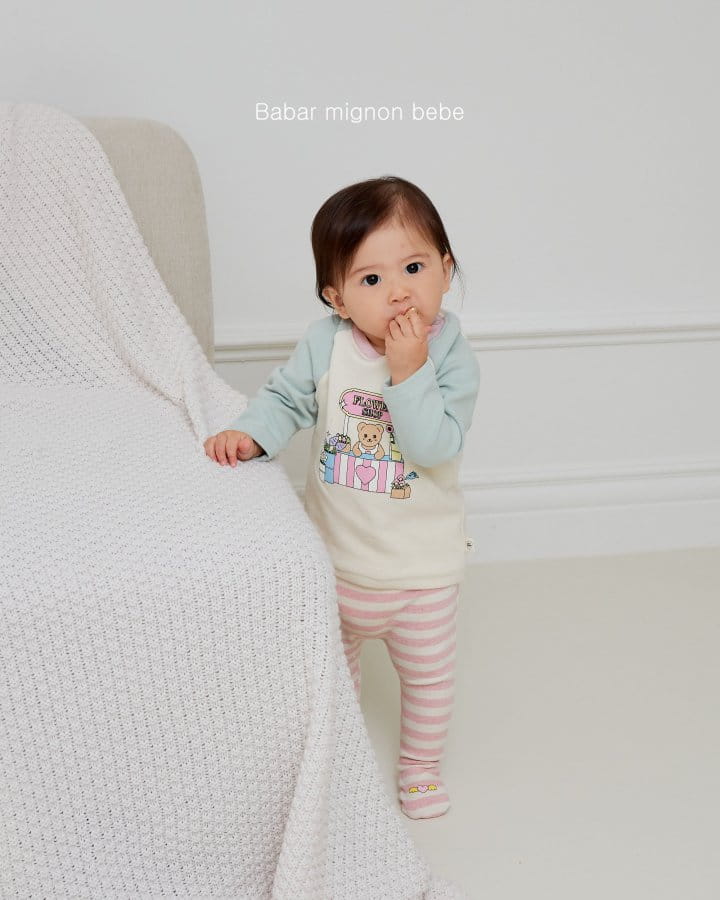 Babar Mignon - Korean Baby Fashion - #babyfever - Bebe Color Tee - 8