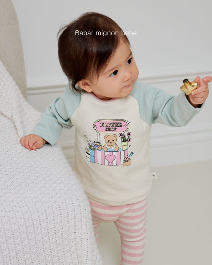 Babar Mignon - Korean Baby Fashion - #babyoninstagram - Bebe Color Tee - 11