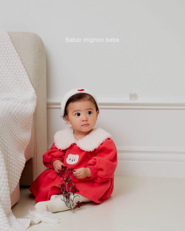 Babar Mignon - Korean Baby Fashion - #babyoninstagram - Bebe Buddle Collar Bodysuit - 7