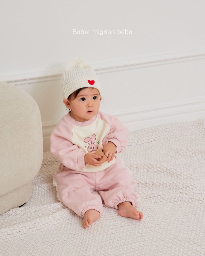 Babar Mignon - Korean Baby Fashion - #babyootd - Bebe Rabbit Top Bottom Set - 10