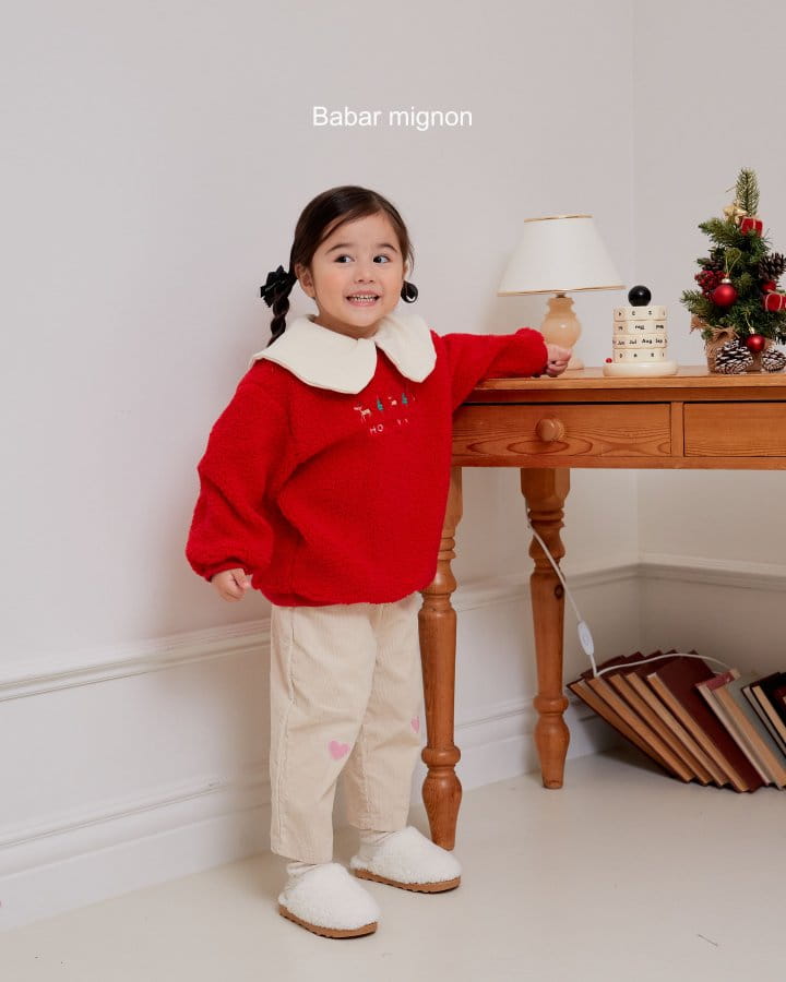 Babar Mignon - Korean Baby Fashion - #babyoutfit - Holliday Sweatshirt - 3