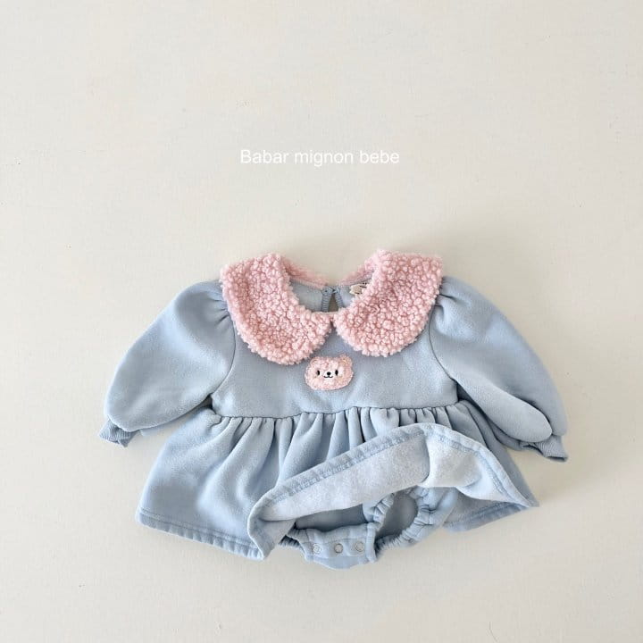 Babar Mignon - Korean Baby Fashion - #babywear - Bebe Buddle Collar Bodysuit - 11