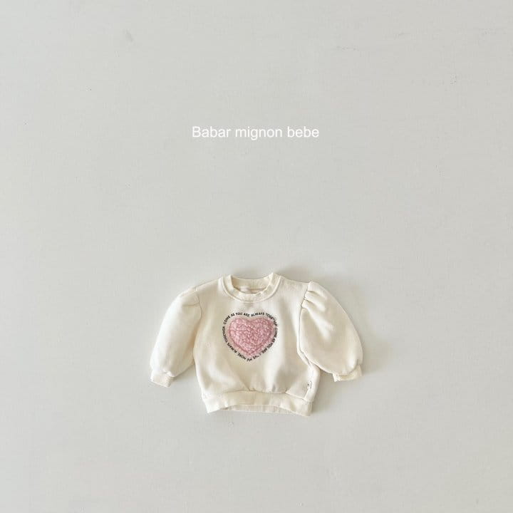 Babar Mignon - Korean Baby Fashion - #babywear - Bebe Heart Sweatshirt - 9