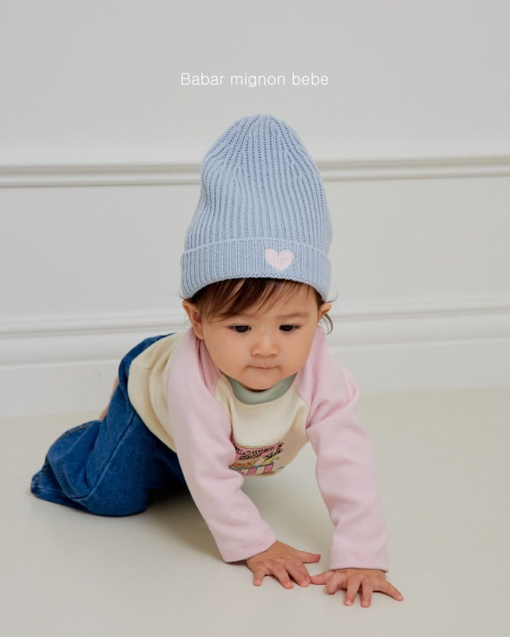 Babar Mignon - Korean Baby Fashion - #onlinebabyboutique - Bebe Color Tee