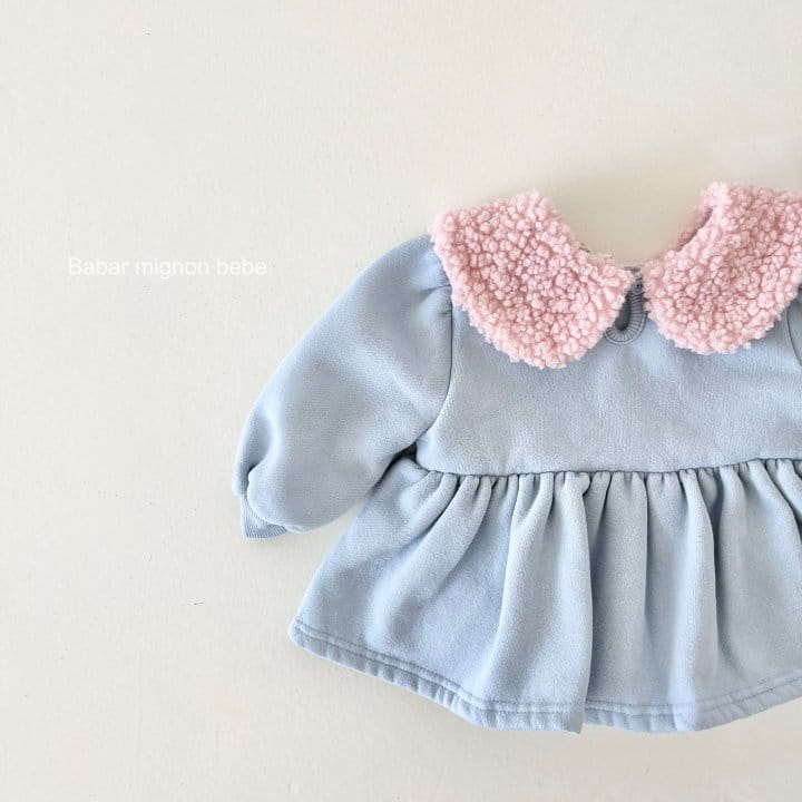 Babar Mignon - Korean Baby Fashion - #onlinebabyboutique - Bebe Buddle Collar Bodysuit - 12