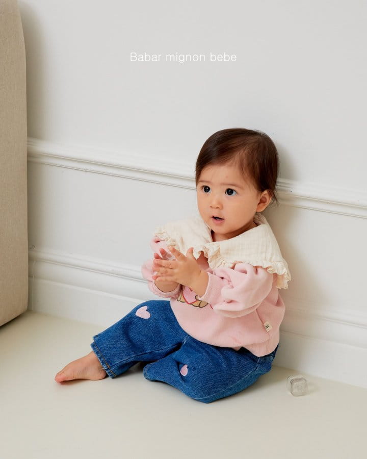 Babar Mignon - Korean Baby Fashion - #onlinebabyshop - Bebe Bear Sweatshirt