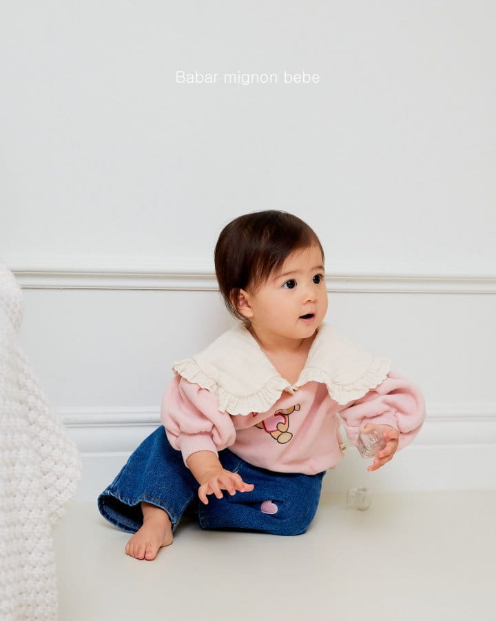 Babar Mignon - Korean Baby Fashion - #smilingbaby - Bebe Bear Sweatshirt - 2