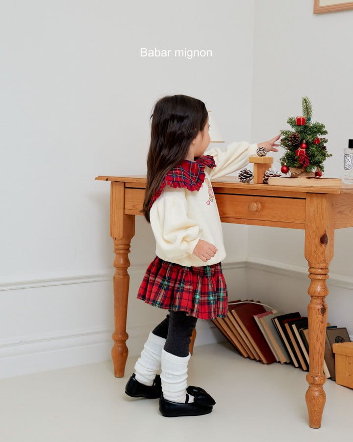 Babar Mignon - Korean Children Fashion - #Kfashion4kids - Collar Bear Sweatshirt