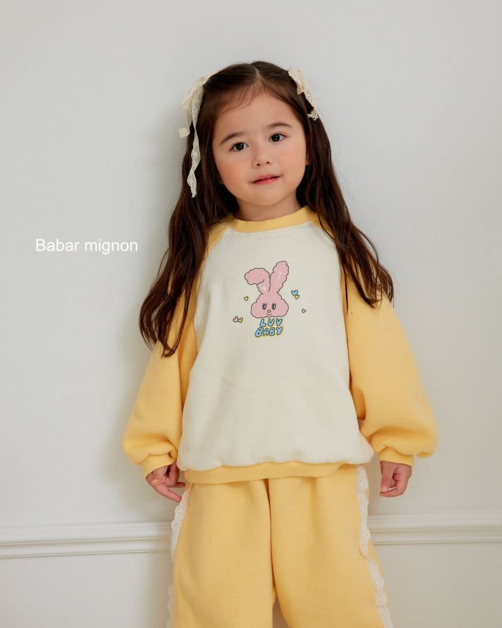 Babar Mignon - Korean Children Fashion - #Kfashion4kids - Rabbit Top Bottom Set - 12