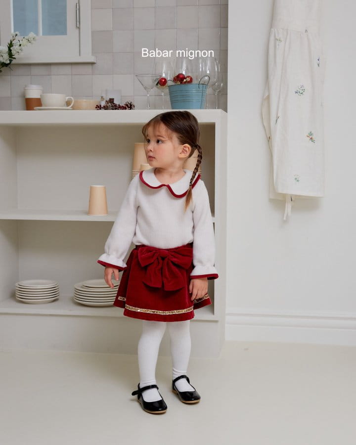 Babar Mignon - Korean Children Fashion - #childofig - Ribbon Rib Skirt - 11