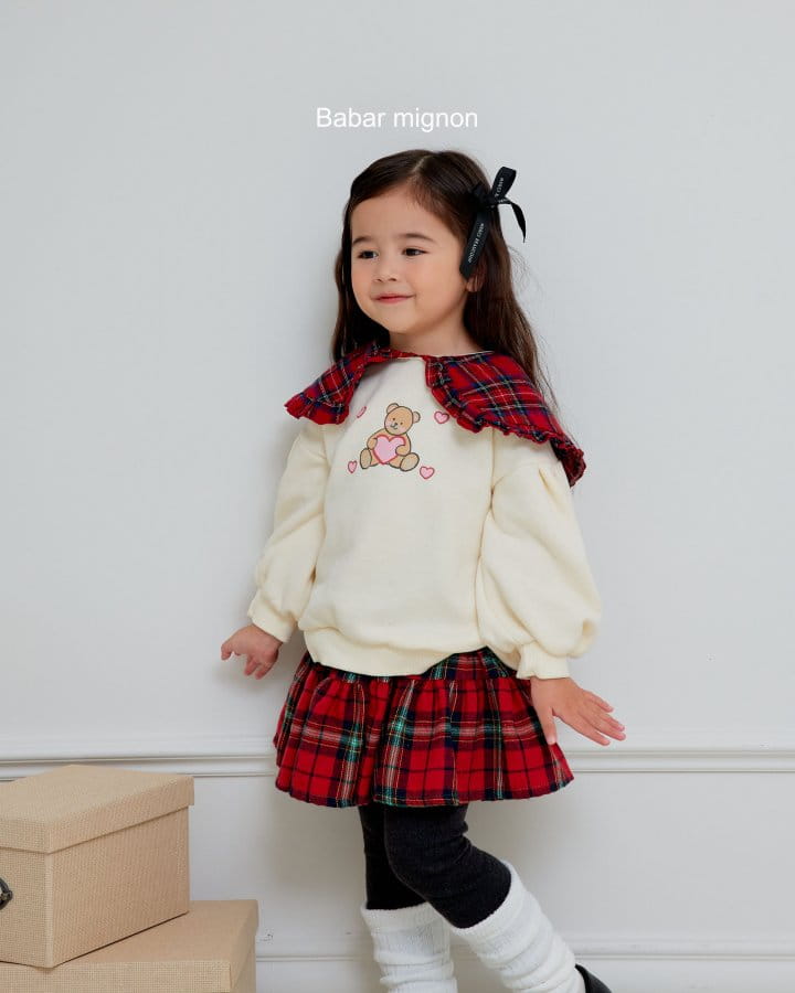 Babar Mignon - Korean Children Fashion - #childofig - Collar Bear Sweatshirt - 6