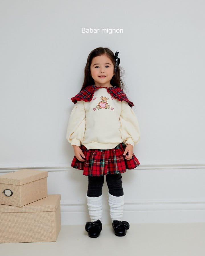 Babar Mignon - Korean Children Fashion - #childofig - Collar Bear Sweatshirt - 7