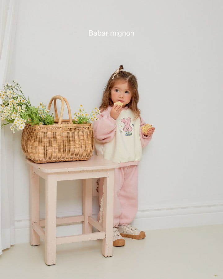 Babar Mignon - Korean Children Fashion - #childofig - Rabbit Top Bottom Set - 4