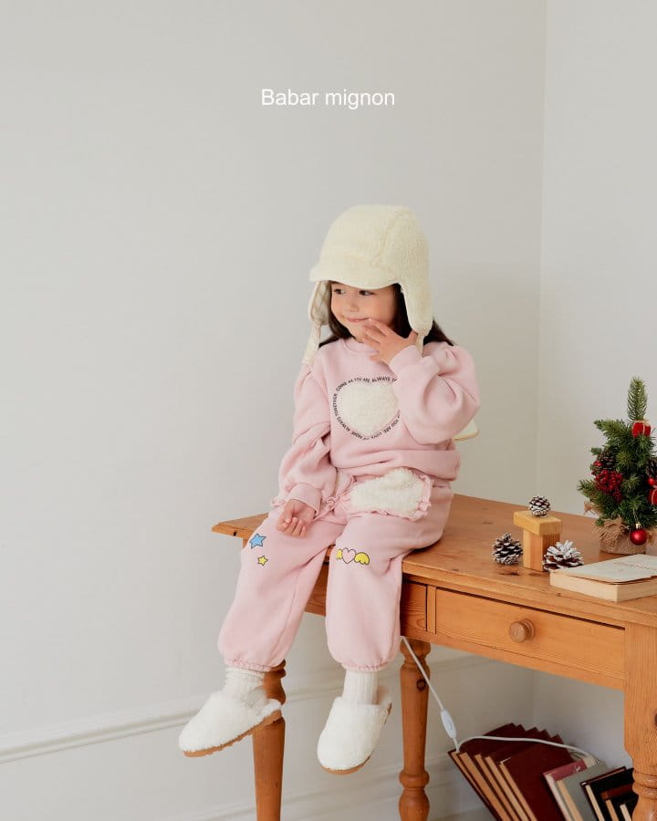 Babar Mignon - Korean Children Fashion - #childofig - Bbosong Heart Sweatshirt - 10