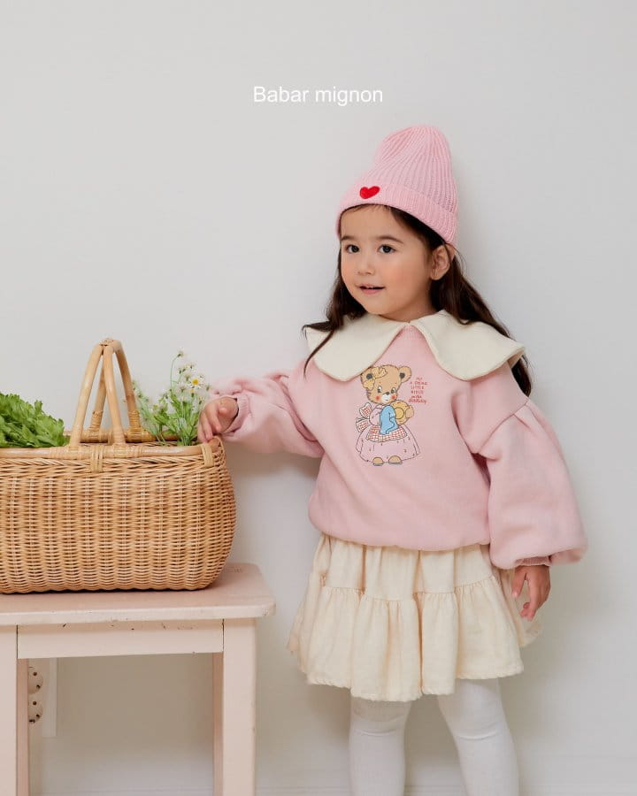Babar Mignon - Korean Children Fashion - #childrensboutique - Kitchen Bear Sweatshirt - 3