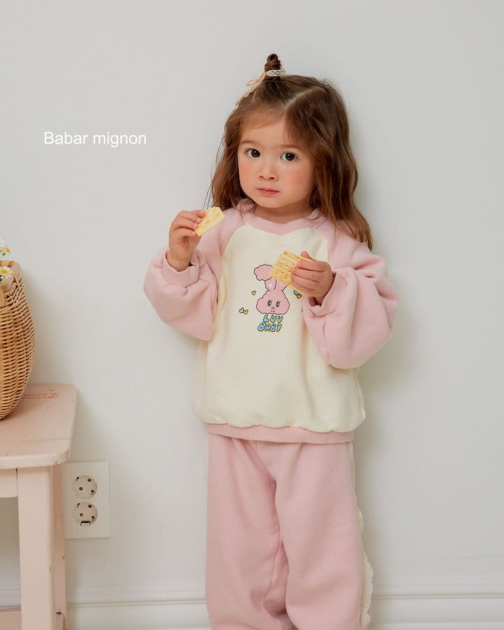 Babar Mignon - Korean Children Fashion - #designkidswear - Rabbit Top Bottom Set - 6