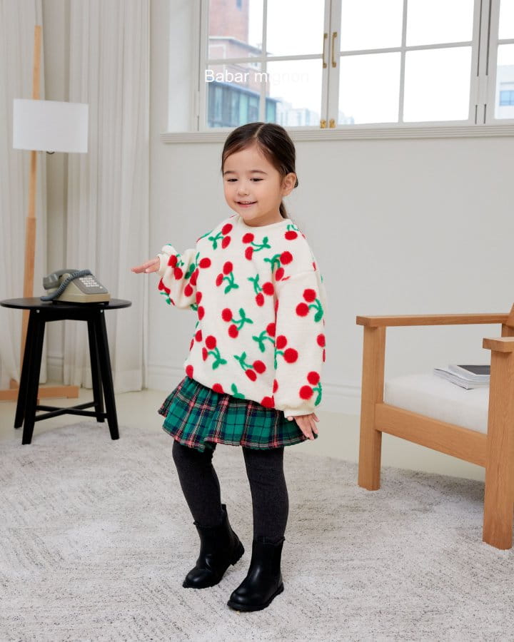 Babar Mignon - Korean Children Fashion - #designkidswear - Check Cancan Skirt Leggings - 5