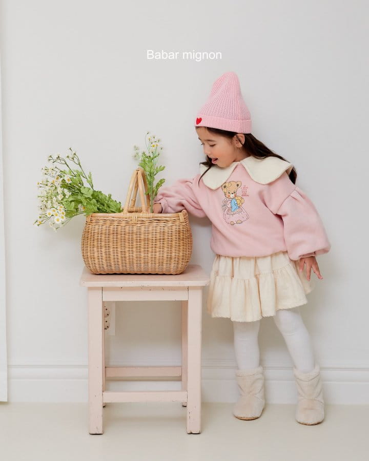 Babar Mignon - Korean Children Fashion - #childrensboutique - Kitchen Bear Sweatshirt - 4