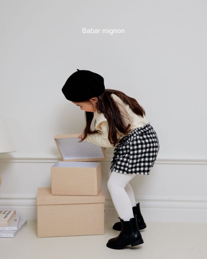 Babar Mignon - Korean Children Fashion - #designkidswear - Check Wrap Pants - 9