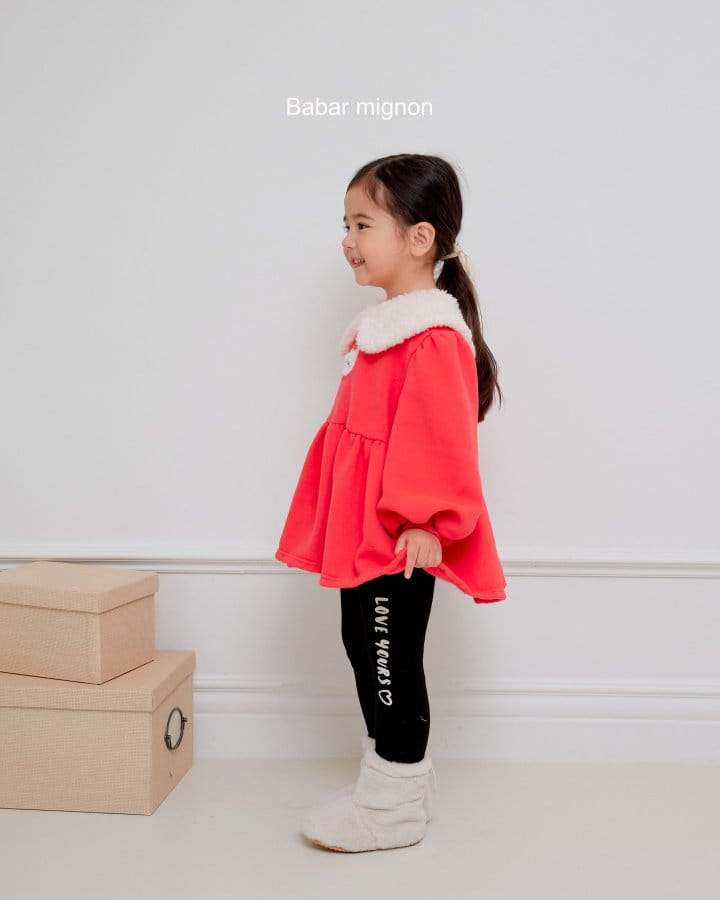 Babar Mignon - Korean Children Fashion - #discoveringself - Lettering Leggings - 9