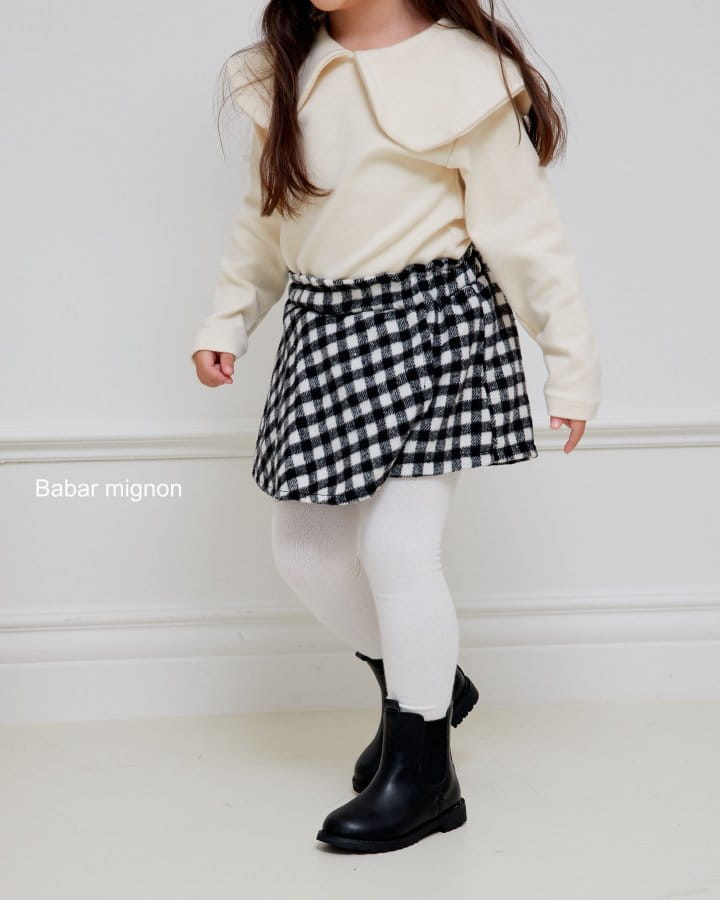 Babar Mignon - Korean Children Fashion - #discoveringself - Check Wrap Pants - 10