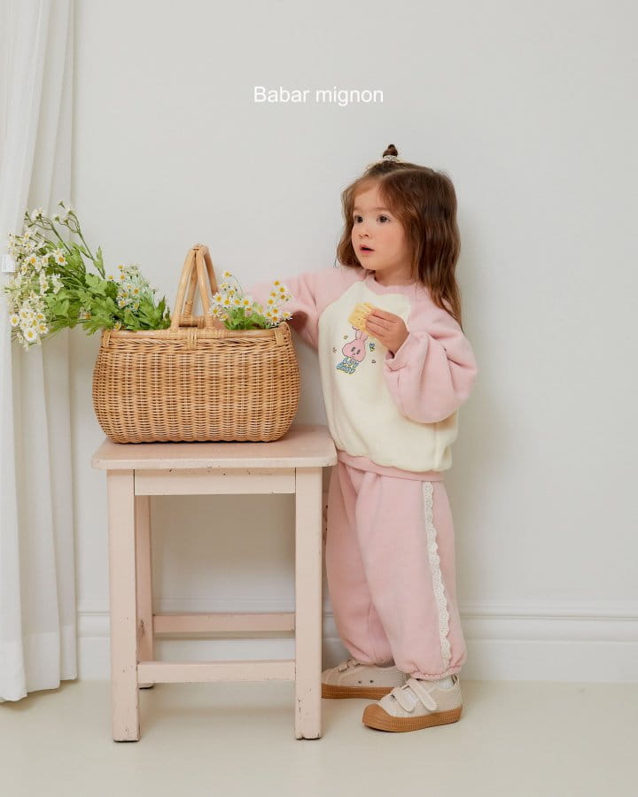 Babar Mignon - Korean Children Fashion - #fashionkids - Rabbit Top Bottom Set - 8
