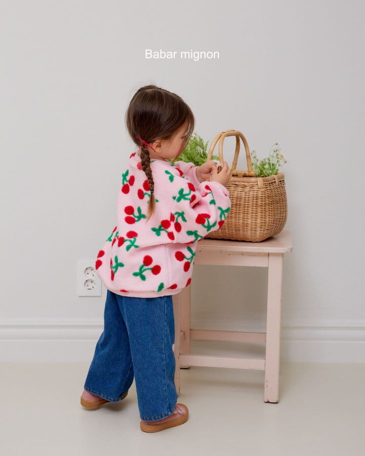 Babar Mignon - Korean Children Fashion - #fashionkids - Big Cherry Sweatshirt - 2