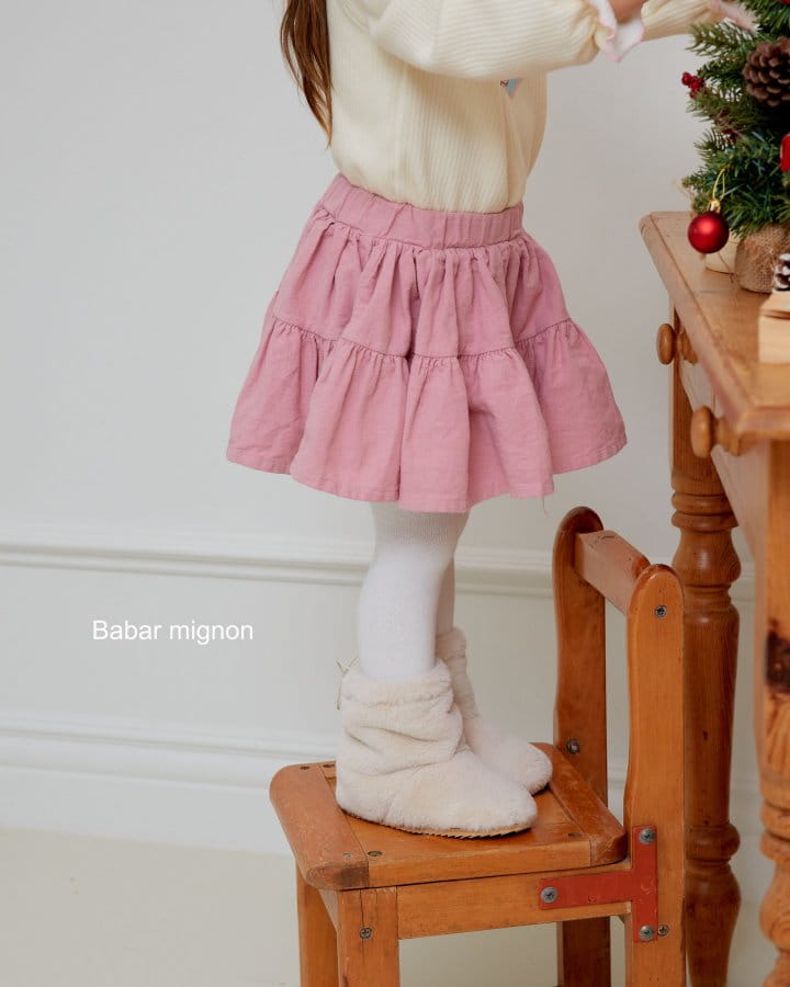 Babar Mignon - Korean Children Fashion - #fashionkids - Winter Cancan Skirt - 4