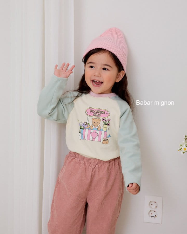 Babar Mignon - Korean Children Fashion - #kidsshorts - Color Ragaln Tee