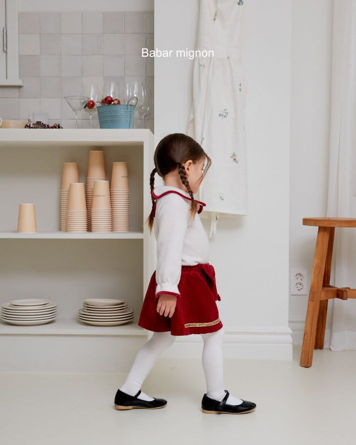 Babar Mignon - Korean Children Fashion - #kidsstore - Piping Circle Tee - 2