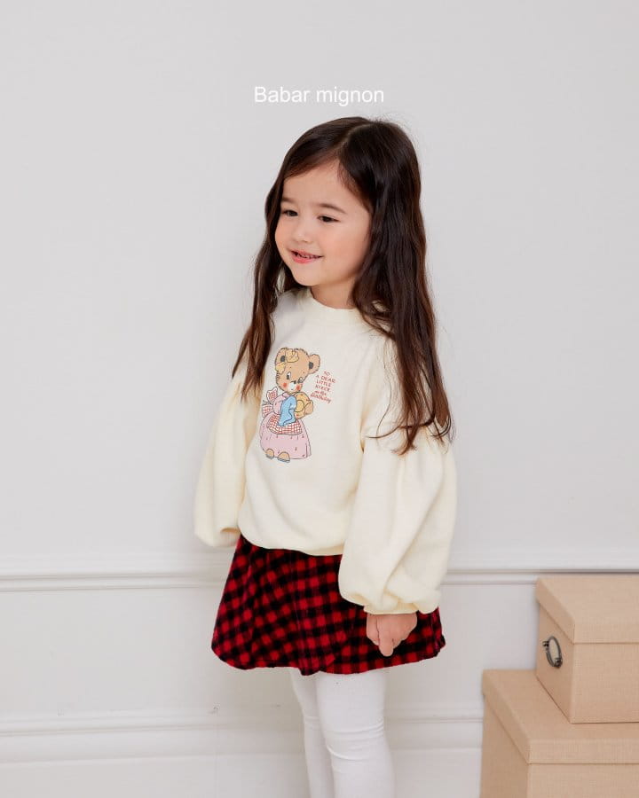 Babar Mignon - Korean Children Fashion - #kidsstore - Kitchen Bear Sweatshirt - 8