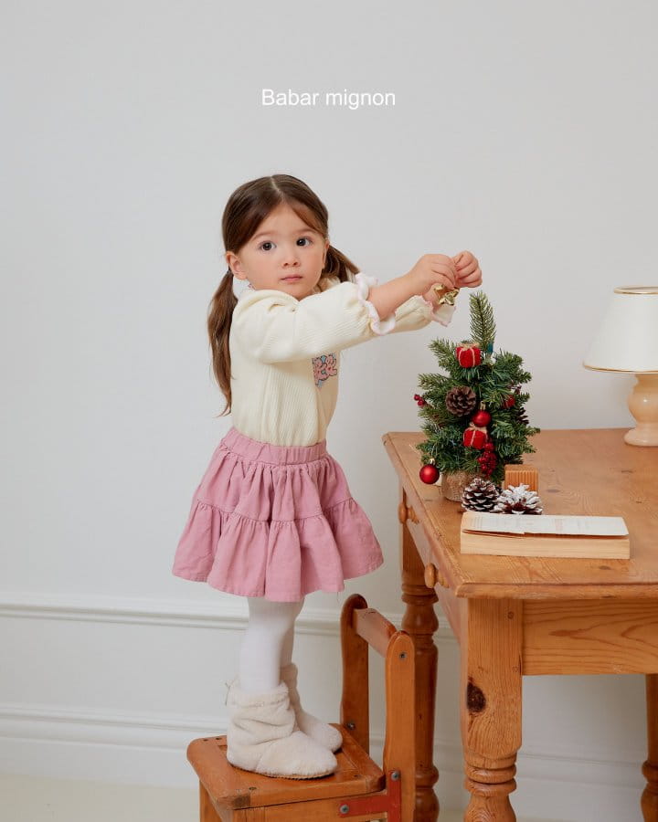Babar Mignon - Korean Children Fashion - #kidsstore - Winter Cancan Skirt - 5