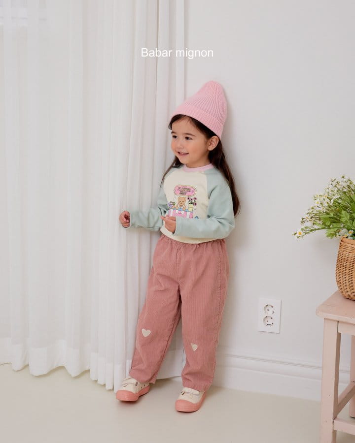 Babar Mignon - Korean Children Fashion - #kidsstore - Color Ragaln Tee - 2