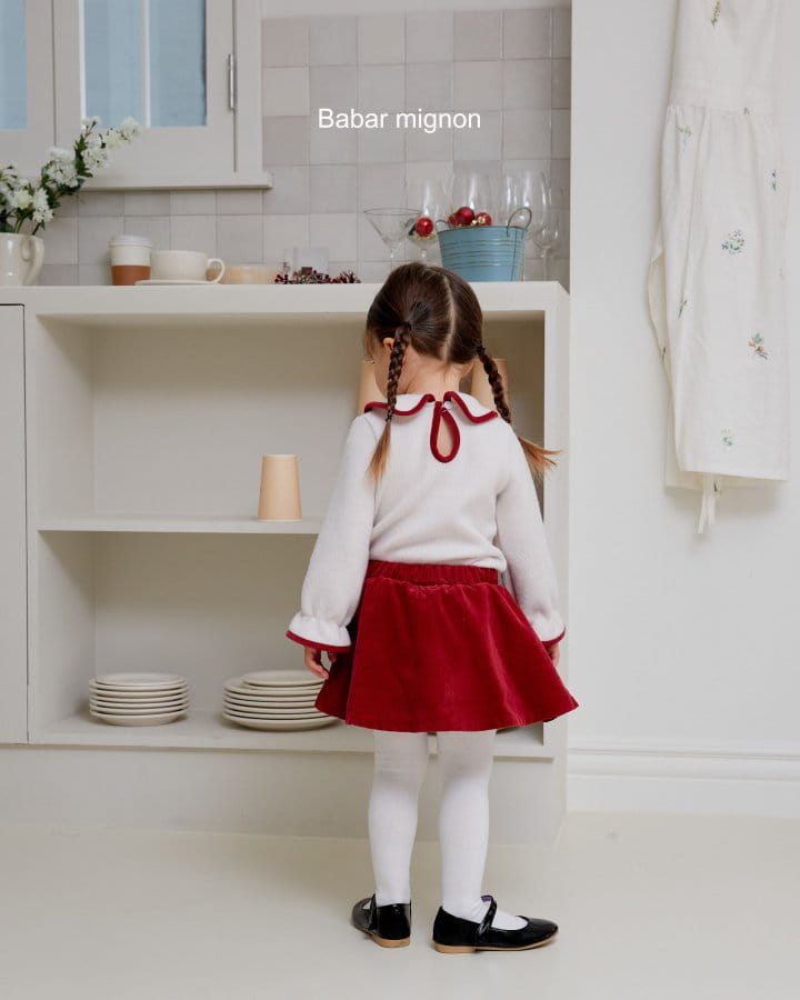 Babar Mignon - Korean Children Fashion - #kidzfashiontrend - Piping Circle Tee - 3