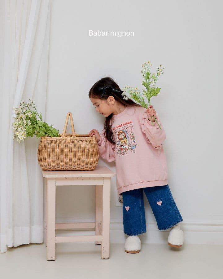 Babar Mignon - Korean Children Fashion - #kidzfashiontrend - Denim Heart Pants - 2