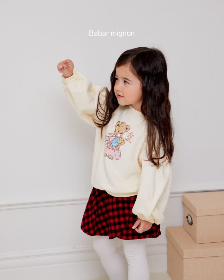 Babar Mignon - Korean Children Fashion - #kidzfashiontrend - Kitchen Bear Sweatshirt - 9