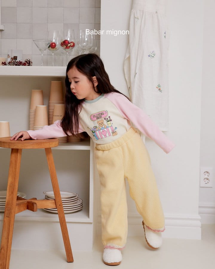 Babar Mignon - Korean Children Fashion - #kidzfashiontrend - Rib Lace Pants - 8