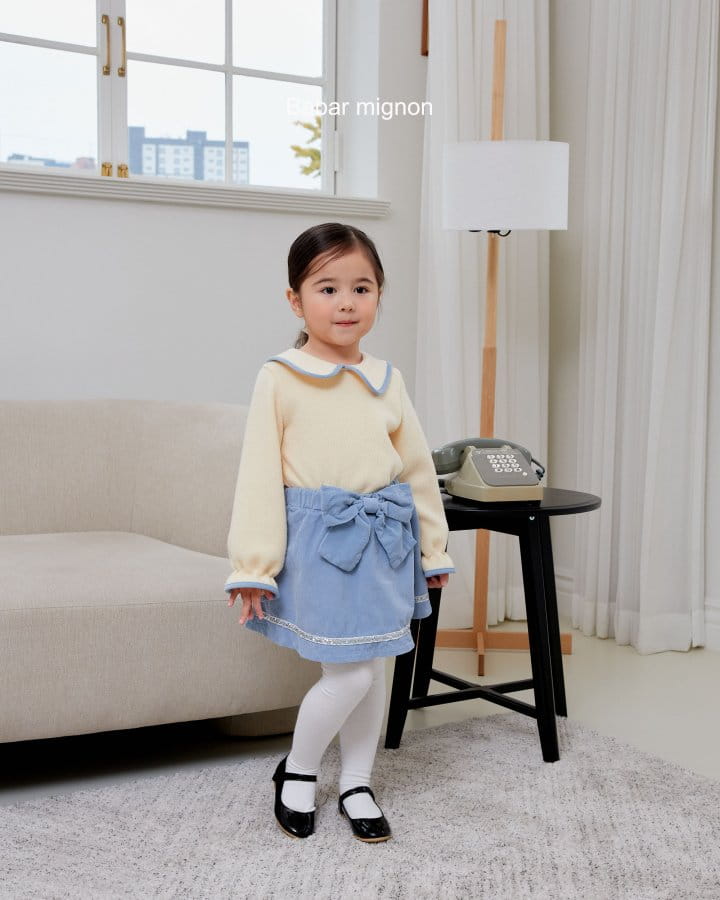Babar Mignon - Korean Children Fashion - #littlefashionista - Ribbon Rib Skirt - 6
