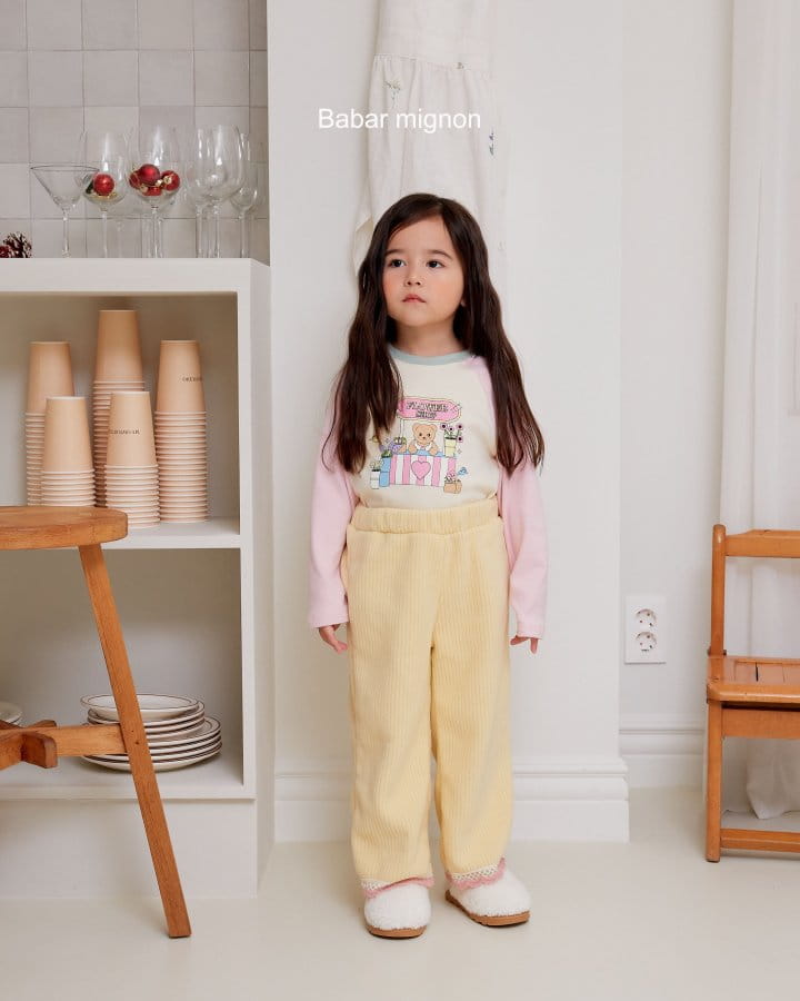 Babar Mignon - Korean Children Fashion - #littlefashionista - Rib Lace Pants - 10