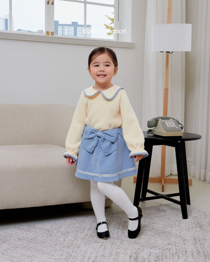 Babar Mignon - Korean Children Fashion - #magicofchildhood - Ribbon Rib Skirt - 7