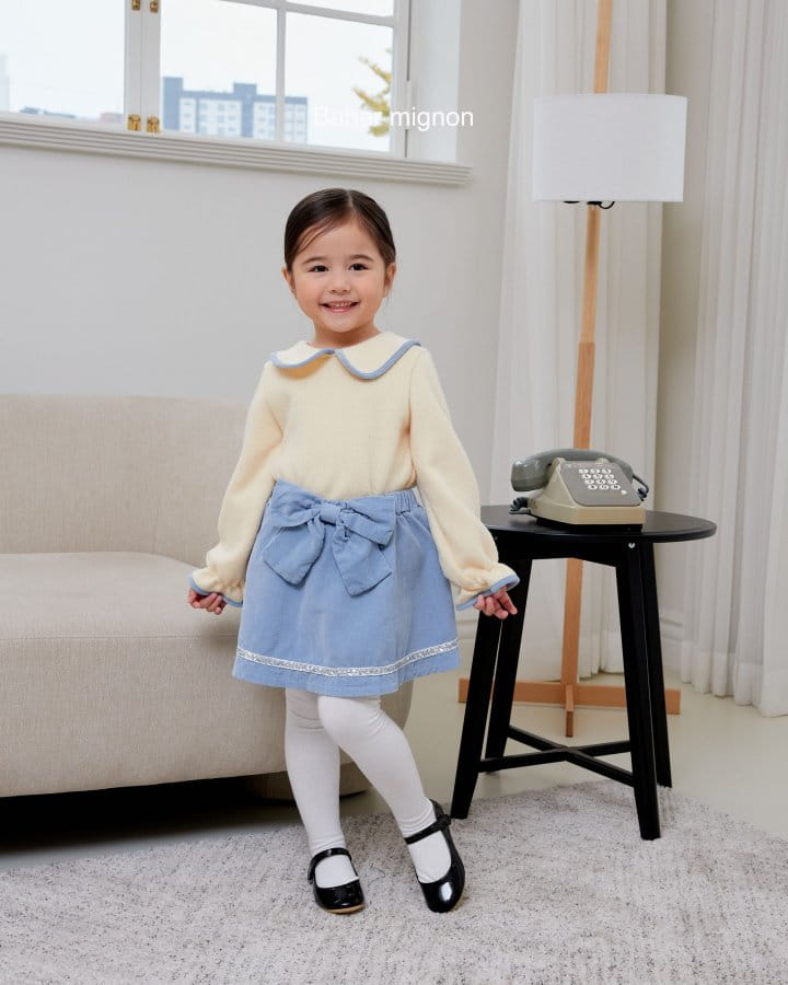 Babar Mignon - Korean Children Fashion - #minifashionista - Ribbon Rib Skirt - 8