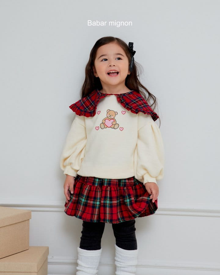 Babar Mignon - Korean Children Fashion - #magicofchildhood - Collar Bear Sweatshirt - 4